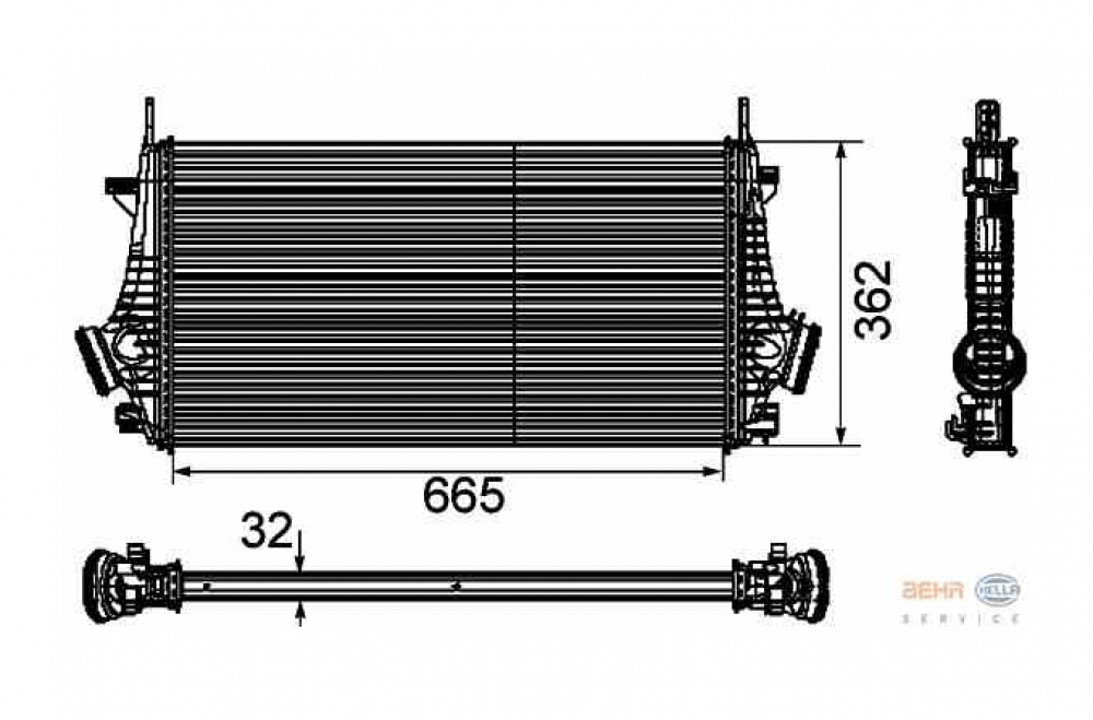 Radiator intercooler Opel Insignia producator BEHR Sistem racire motor Opel Insignia A